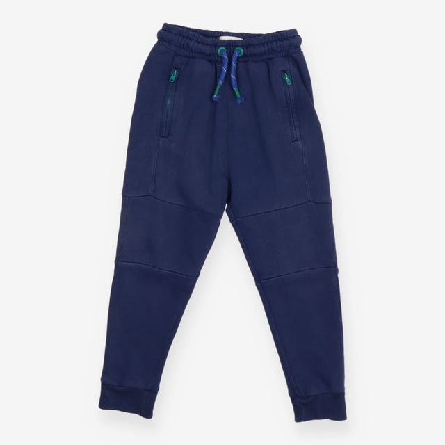 Warrior knees joggers navy blue green zips