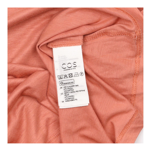 T-Shirt Burnt Orange Relaxed Fit Wide Round Neck S