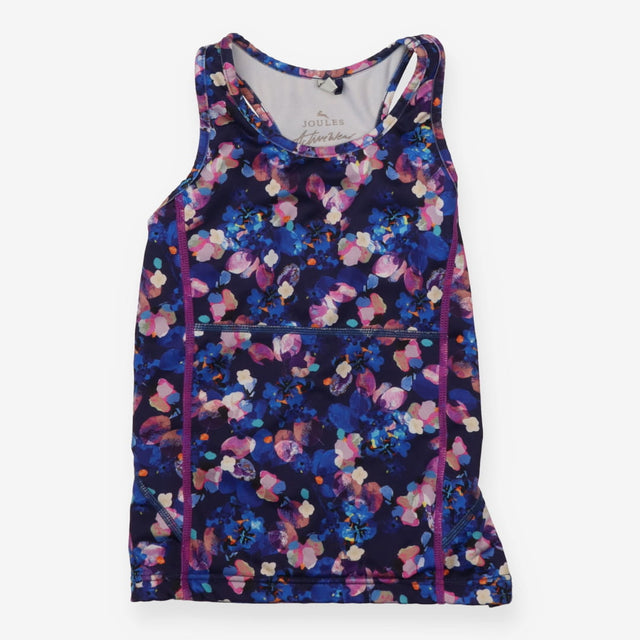 Sports vest dark florals