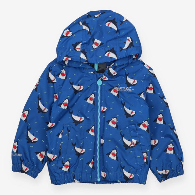 Raincoat blue sharks