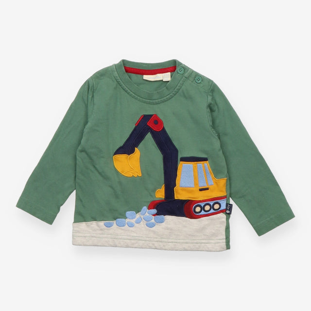 T-shirt long sleeved green digger