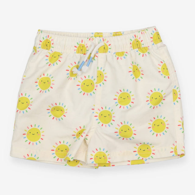 Swim Short Cream With Multicolour Suns