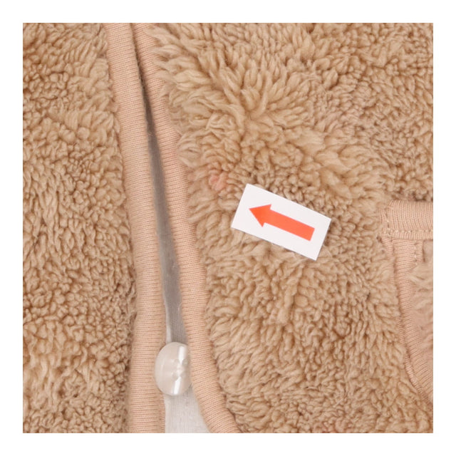 Gilet Brown Faux Fur White Lining