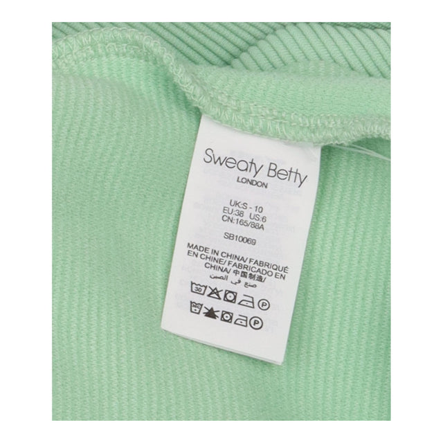 Mint Green Ribbed Long Sleeve Sweatshirt