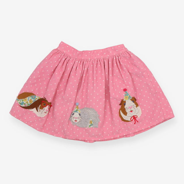 Skirt Cord Pink Guinea Pig Appliques