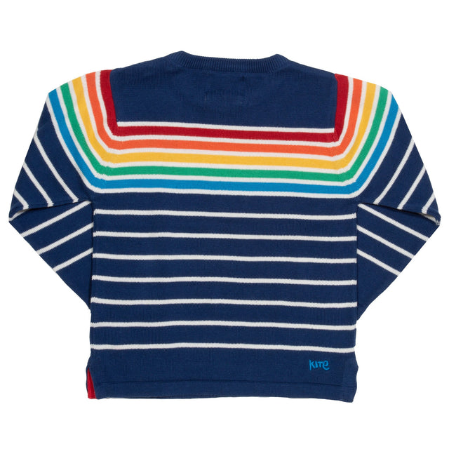Retro rainbow jumper