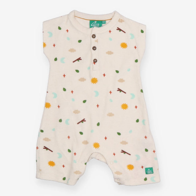 Towelling Romper Cloud Moon Sun