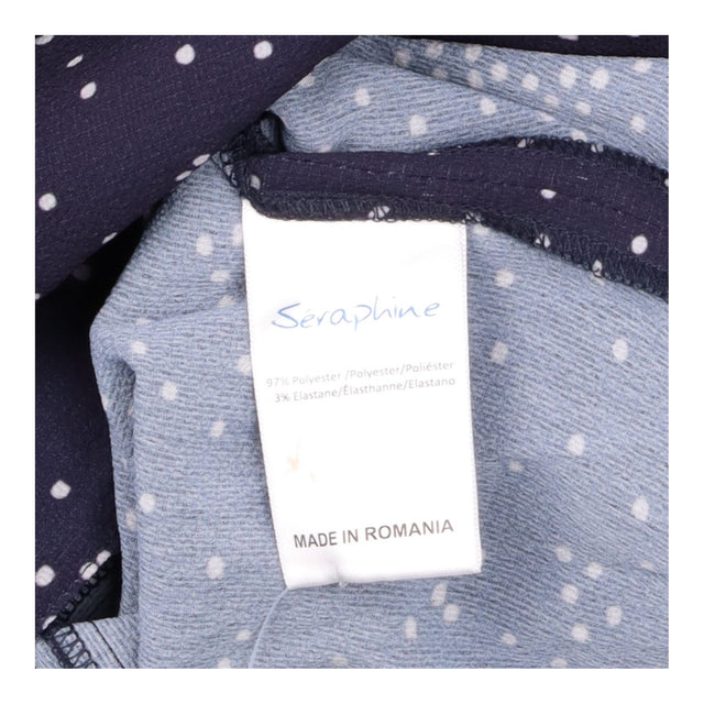 Navy Polka Dot 3/4 Sleeve Maternity Dress