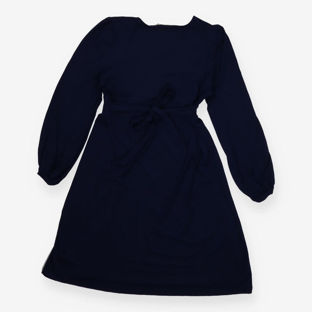 Navy Wrap Nursing Dress