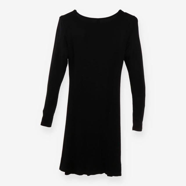 Black Long Sleeve Maternity Nursing Jersey Dress