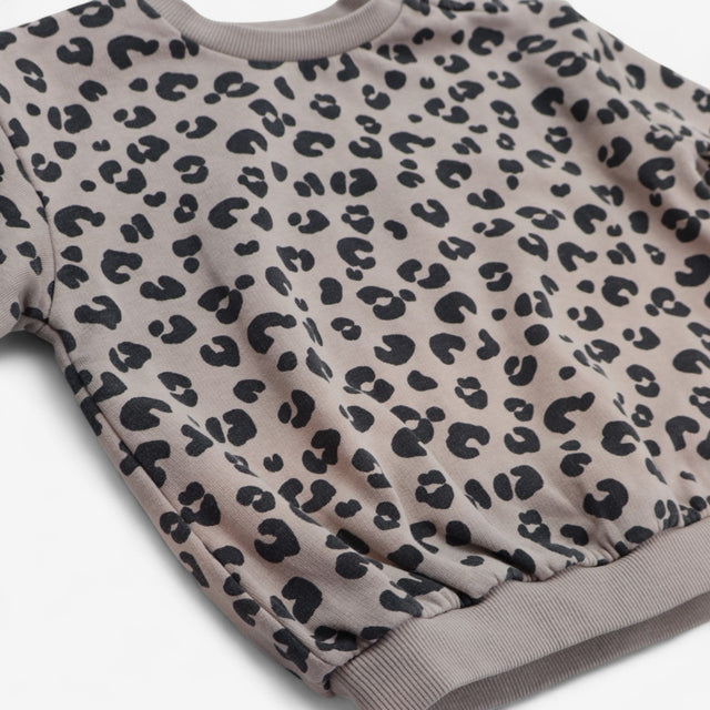 Jersey sweater leopard print