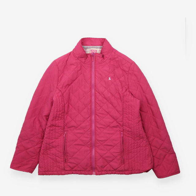 Jacket Quilted Lightweight Zip Up Stand Collar