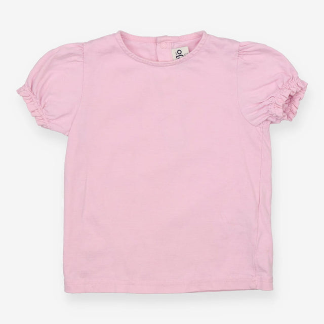 T-Shirt Pink Short Sleeve Frill Sleeve
