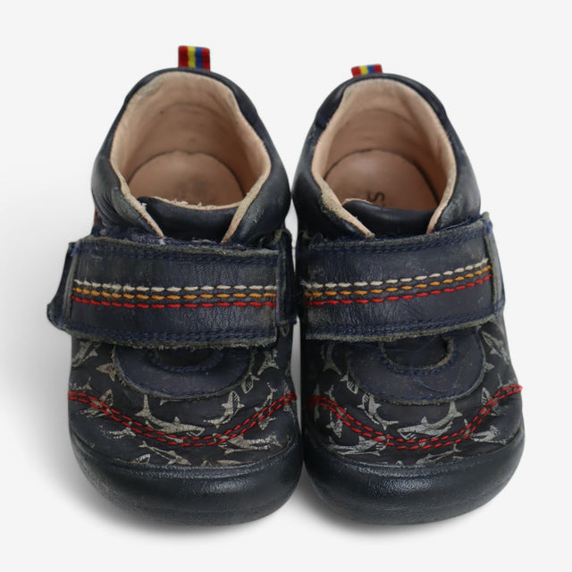 Navy Shark Velcro Strap