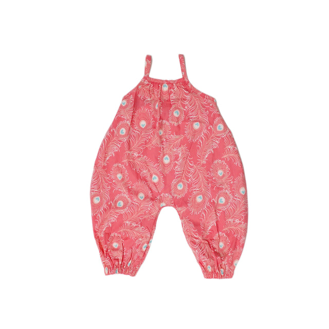 Peacock Woven Romper