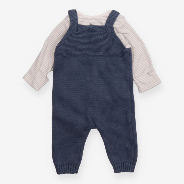 Paddington bear knit dungarees with bodysuit