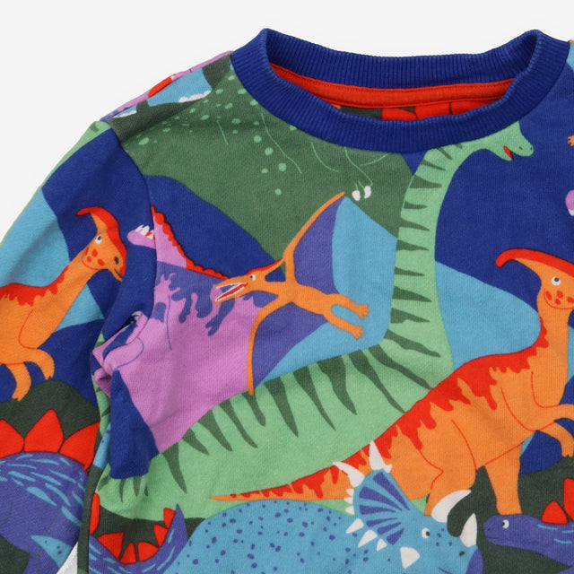 Sweater Blue Dinosaurs