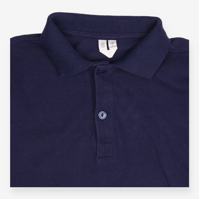 Polo shirt LS navy blue