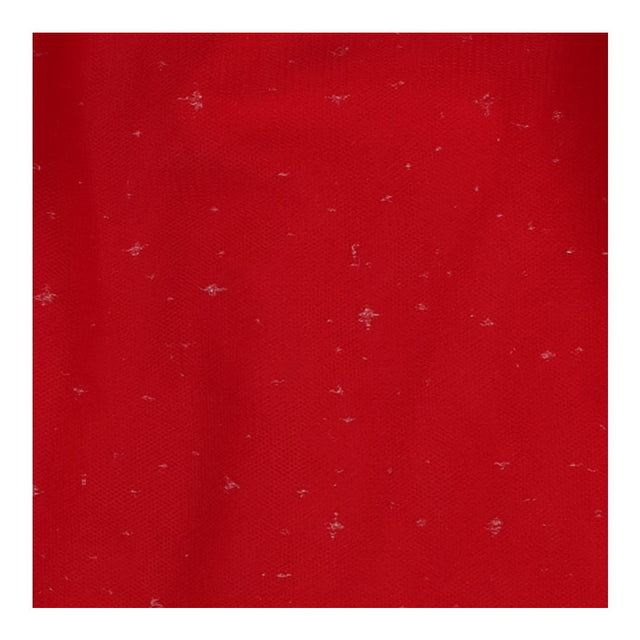 Dress long sleeve tulle red