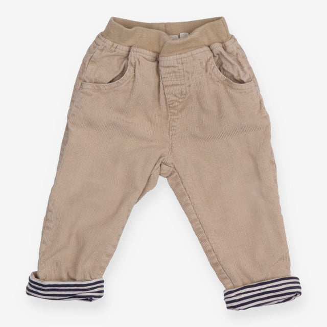 Trousers Cord Cream Pull On
