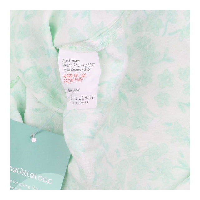 Playsuit white green floral