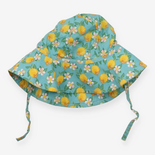 Sunhat Blue Lemons and Flowers