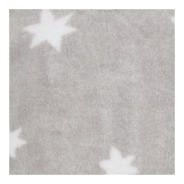 Grey fleece onesie with stars