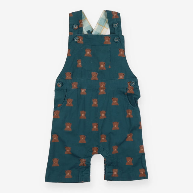 Dungarees green with bears