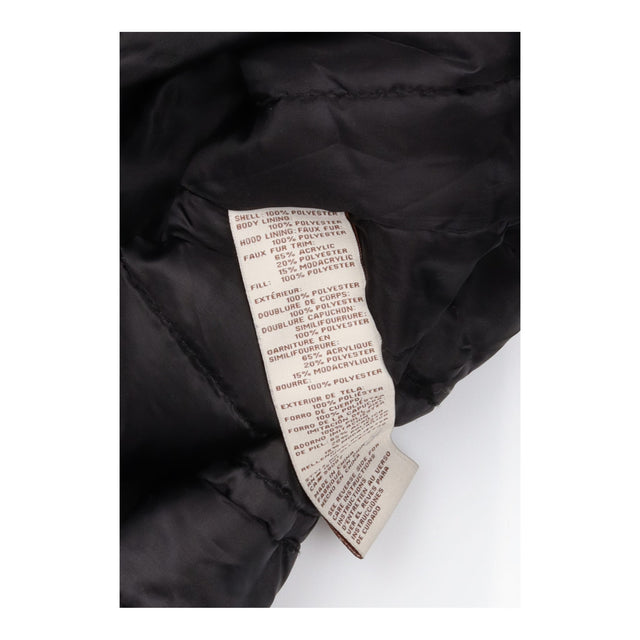 Coat Black Sherpa Fleece Lined Hooded Parka
