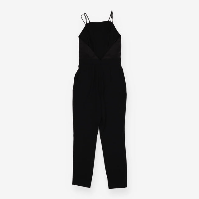Reiss Rosalie Black Strappy Cross Back Wide Leg Ta