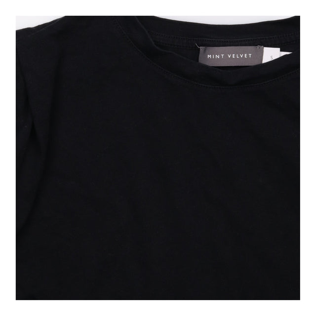 Top Black Muscle Tee Sleeveless Crew Neck
