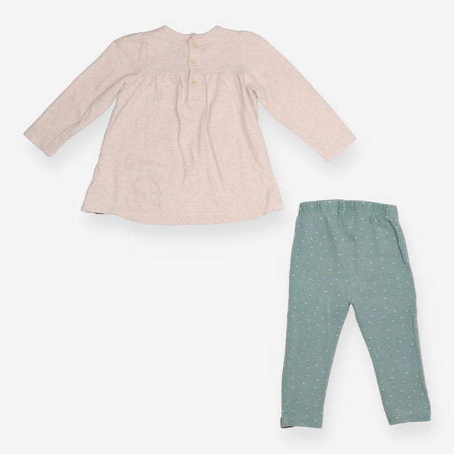 Gruffalo Outfit Cream Tee and Green Legging