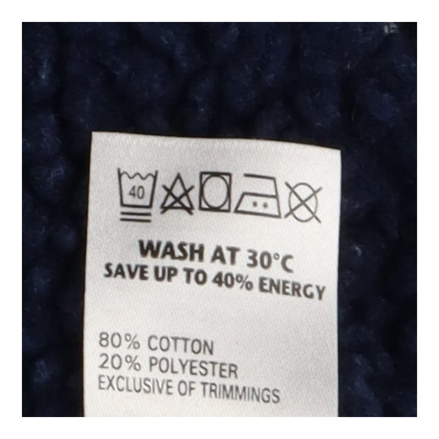 Zip up Hoodie Marl Blue Fleece Lined