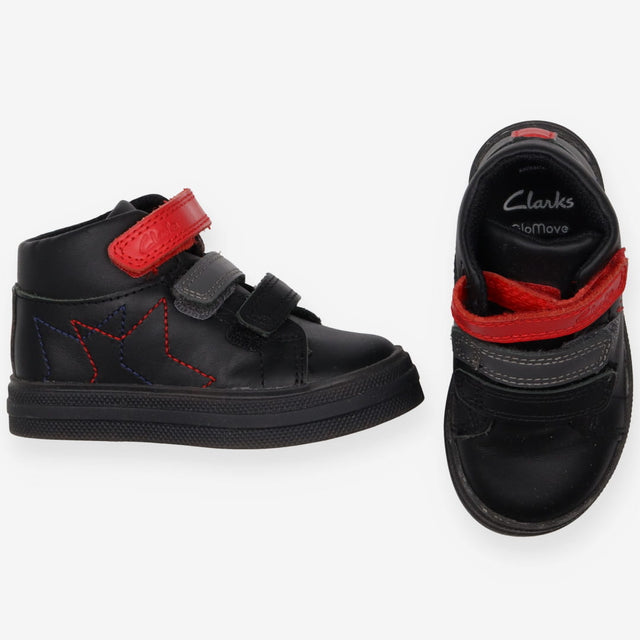 Toddler light up high-top trainers black