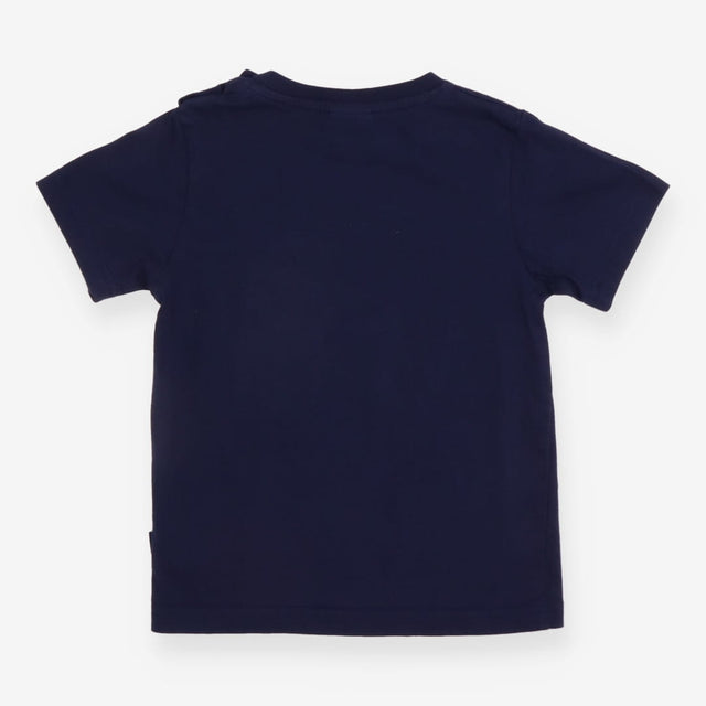 Tee navy blue SS shoulder poppers
