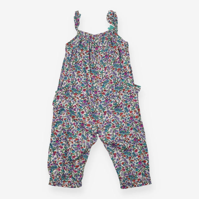 Jumpsuit purple ditsy floral