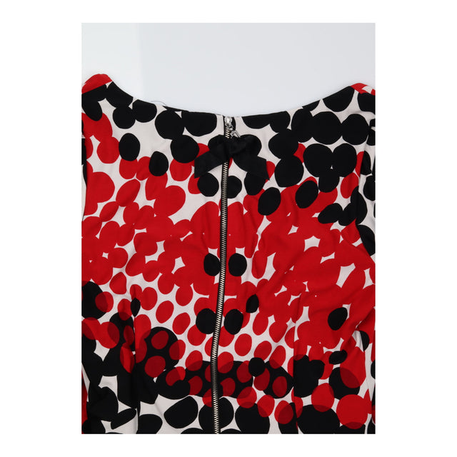 Dress Spot Polka Dot Twist Front Short Sleeve Red