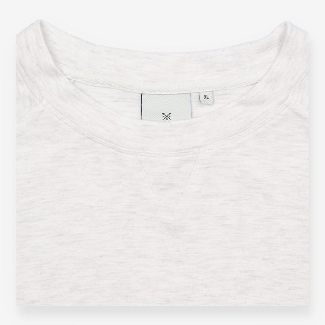 Sweatshirt Grey Marl Short Sleeve Relaxed Fit