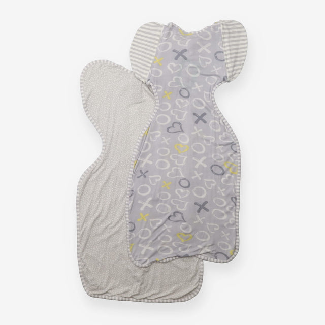 Swaddle Up Grey Naughts and Crosses and Grey Spott