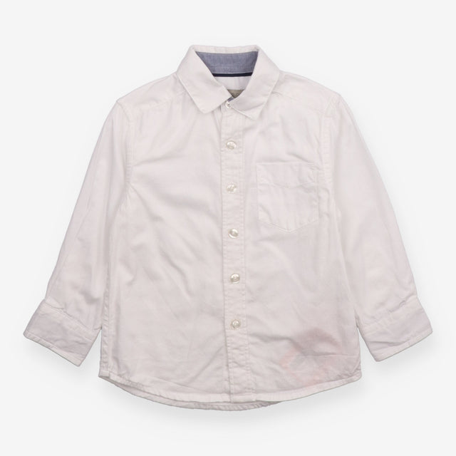 Shirt white Heirloom blue collar lining