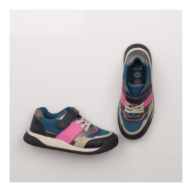 Trainers Navy and Pink Velcro Strap