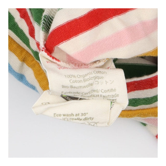 Leggings multi colour stripes cream cuffs