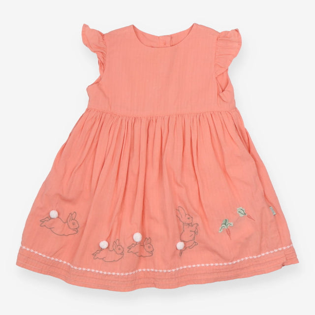 Dress orange Peter Rabbit frill sleeve