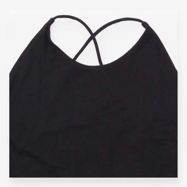 Midi Dress Strappy Cami Black