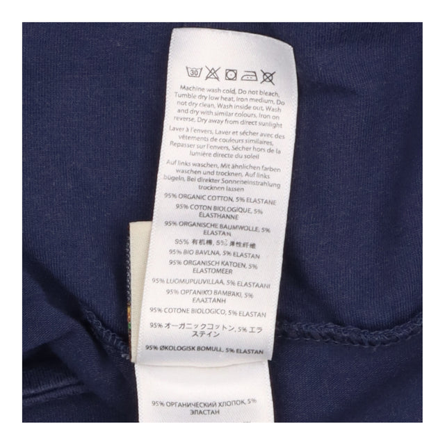 Maternity Leggings Navy Organic Cotton Roll-Top Wa