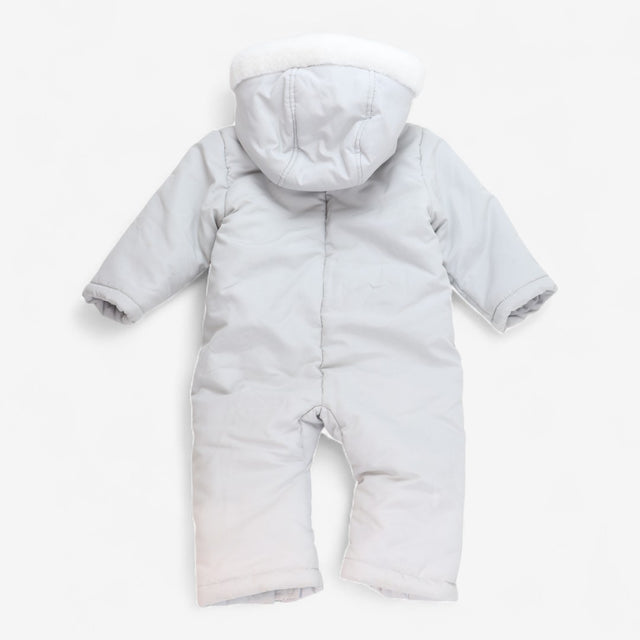 Grey Fleece Lined Footless Pramsuit