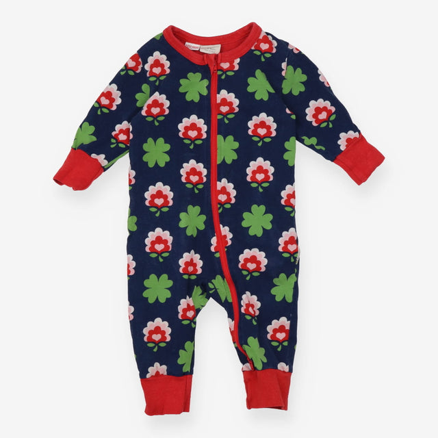 Navy Four Leaf Clover Sleepsuit