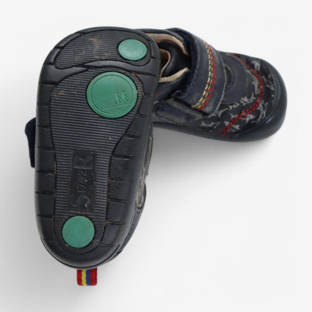 Navy Shark Velcro Strap