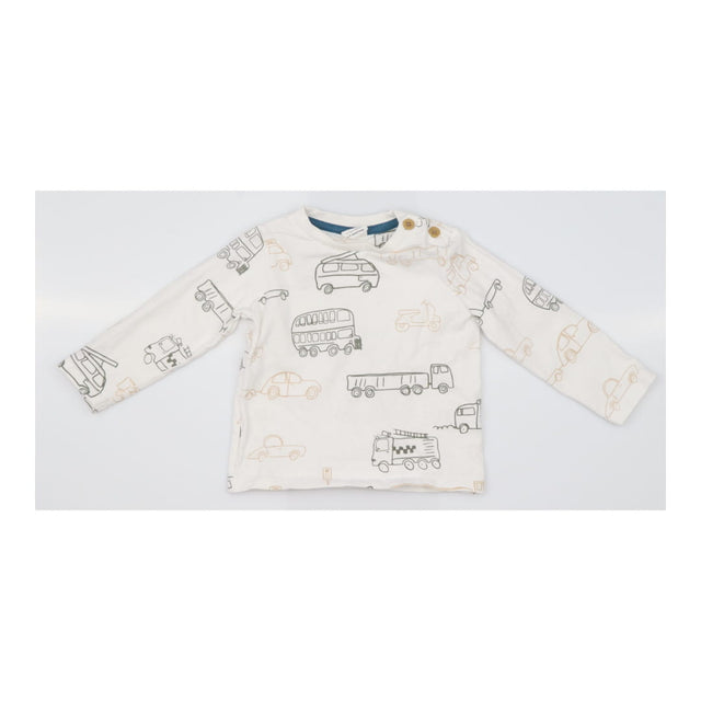 Outfit teal jersey dungarees cream sweater cars
