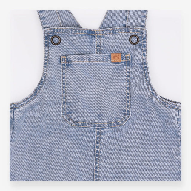 Dungarees denim stretch gather leg